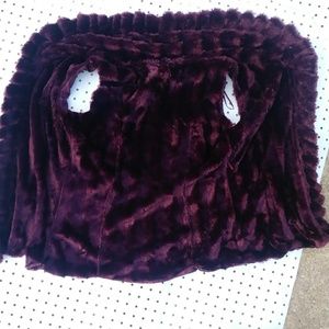 Faux fur vest